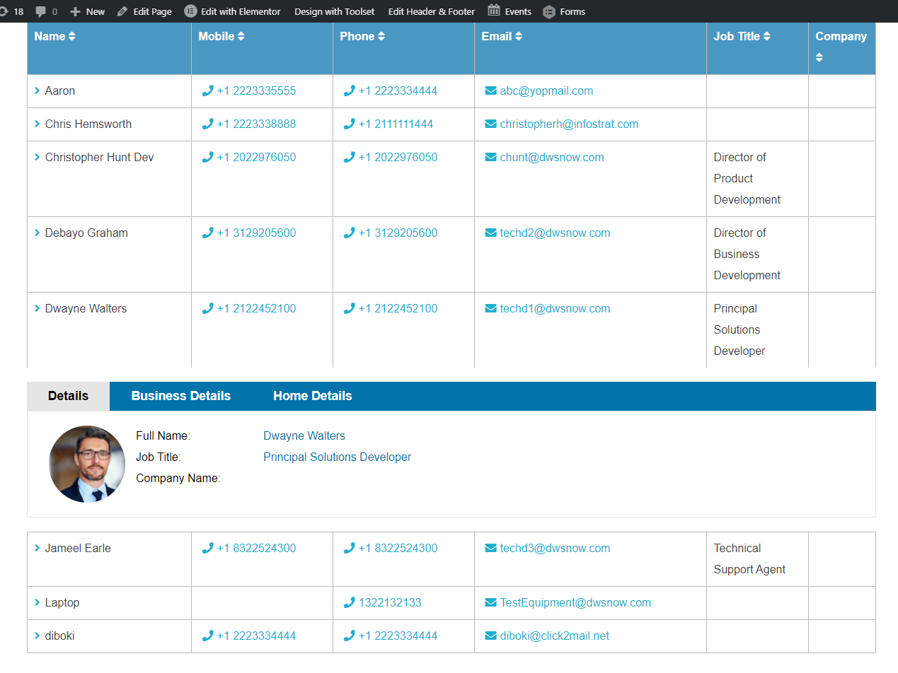 Office 365 Persons Display for WordPress - Image 3